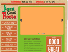 Tablet Screenshot of juangreatfiesta.com